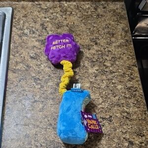 Bark Yank Calls Dog Toy - Purple and Blue NWT Size Small‎ 0-20 Pounds